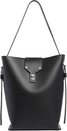 AllSaints Miro Leather Shoulder Bag in Black at Nordstrom Rack