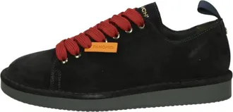 Panchic Blauw Rode Su&egrave;de Vetersneakers - Heren - Sneakers - Blauw - 41 EU - Su&egrave;de - Schoenen