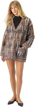 Missoni Cardigan With Check Pattern in White & Beige at Nordstrom, Size 42 It