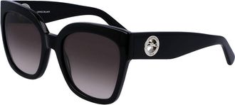 Longchamp LO717S N 001 Womens Sunglasses Black Size 55