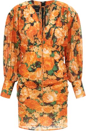 Pinko Orange Lyocell Short Womens Dress
