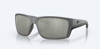 Costa Unisex Reefton Pro Polarized Sunglasses In Matte Gray Gray Silver Mirror