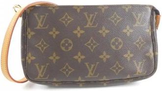 Louis Vuitton Pre-owned Clutches, female, Brown, Size: ONE SIZE Pre-owned Canvas Clutch