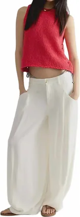 Free People Opal Knit Tank Top In Red