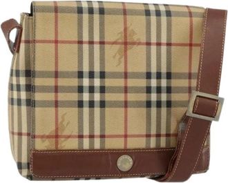 Burberry Pre-owned Plastic Schoudertas - Dames - Vintage Schoudertas - Beige - ONE Size - Vintage
