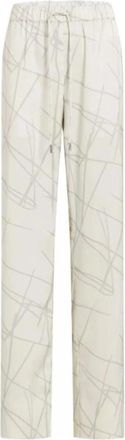 Calvin Klein Glanzende Satijnen Pyjamabroek - Dames - Pyjama - Beige - XS - Satijn - Nachtkleding