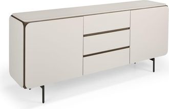 Pondecor Interiorismo Aparador FIRA acabado en mdf lacado en crema y nogal