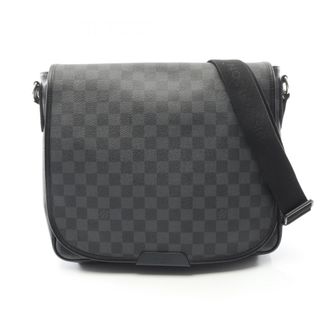 Louis Vuitton Black Damier Graphite Coated Canvas Leather Shoulder Bag (Pre-Owned)