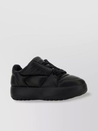 Dsquared2 leather puffer sneakers with chunky sole