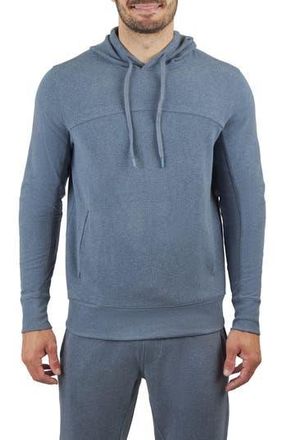 90 Degree by Reflex Ultra M&eacute;lange Fleece Hoodie in Navy Blazer at Nordstrom Rack, Size Medium