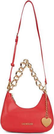 Love Moschino Schoudertas met ketting - Dames - Handtassen - Rood - ONE Size - Leer - Tassen