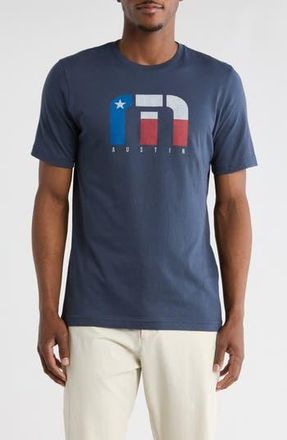 Travis Mathew Austin Live Music Cotton Graphic T-Shirt in Mood Indigo at Nordstrom Rack, Size Xx-Large