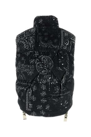 Khrisjoy Printed Corduroy Vest - Black