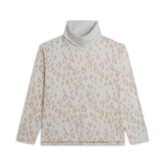 Freddy Felpa in viscosa interlock effetto tricot fantasia animalier