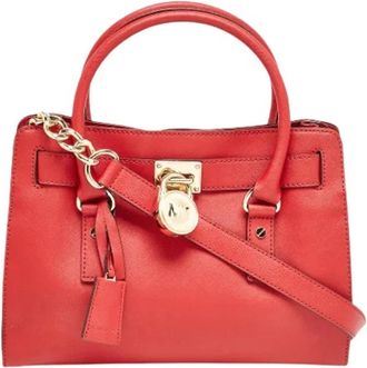Michael Kors Pre-owned Leren Tote - Dames - Vintage Handtas - Rood - ONE Size - Leer - Vintage