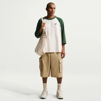 Nike Mens Nike Sportswear Club Oversized Cargo Shorts in Brown | IF8542-297