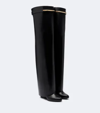 Givenchy Shark Pinch leather over-the-knee boots