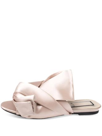 N°21 satin knot sandals - Neutrals