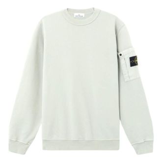 Stone Island 6100019 Seasonal Pocket Crewneck Sweatshirt Sage Green L1S156100019S0410V0055