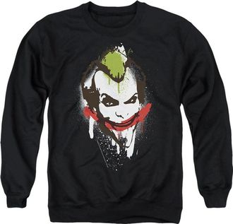 Gildan Batman Joker Big Face Adult Crewneck Sweatshirt