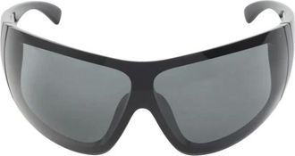 Saint Laurent Sunglasses, female, Black, Size: ONE SIZE Oversized Shield SL 914 Sunglasses