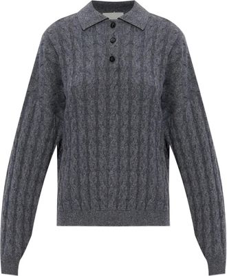 Lisa Yang Maglione con collo polo - Grigio