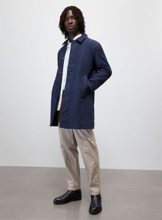 Le 31 Mens Removable-hood trench coat
