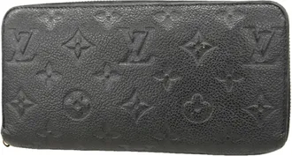 Louis Vuitton Noir Long Wallet (Bi-Fold) (Pre-Owned)
