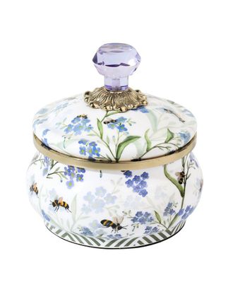 Tiramisu Bluebell Garden Decorative Storage Pot With Lid