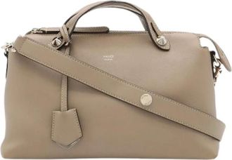 Fendi Pre-owned By The Way Leather 2way Bag - Dames - Vintage Handtas - Beige - ONE Size - Leer - Vintage