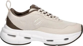Emporio Armani Gebreide Sneakers - Dames - Sneakers - Beige - 39 EU - Polyester - Schoenen
