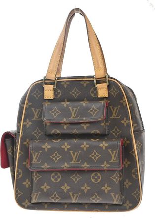 Louis Vuitton Excentri-Cite Handbag Monogram Canvas Brown Canvas Handbag (Pre-Owned)
