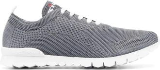 Kiton FIT Sneakers - Heren - Sneakers - Grijs - 43 1/2 EU - Katoen - Schoenen