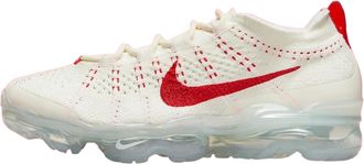 Nike Nike Womens Air Vapormax 2023 Flyknit Running Shoe, Sail/Track Red/Phantom, 6 UK