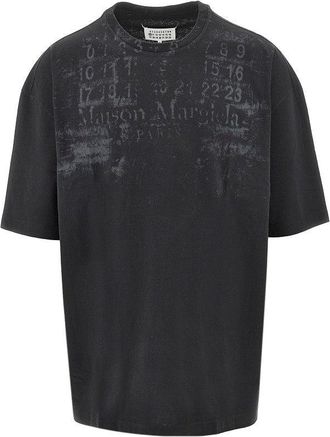Maison Margiela Logo print oversized T-shirt Man XL