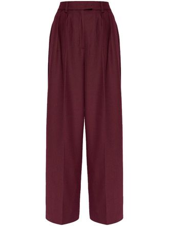 Anine Bing Lou trousers - women - Polyester/Wool - 36 - Red