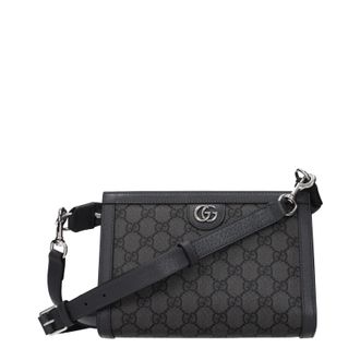 Gucci Ophidia Uomos Borsa A Tracolla In Tessuto Grigio