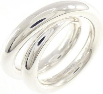 Herm&egrave;s Silver 925 Band Ring (Pre-Owned)