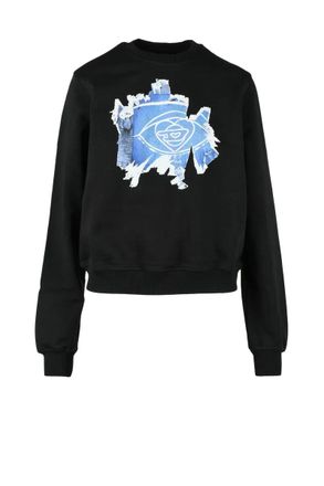 Diesel Black Cotton Sweatshirt