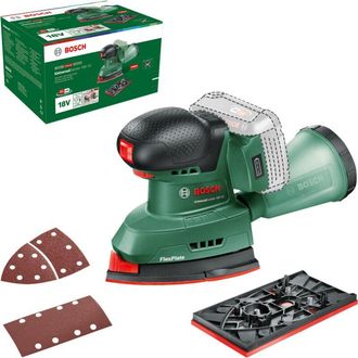 Bosch Lijadora A Bater&iacute;a Bosch Universalsander 18v-10 (sin Bater&iacute;a, Sistema De 18 V, 2x Papeles De Lija, En Cart&oacute;n)