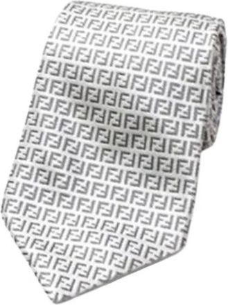 Fendi Pre-owned Accessories, male, Gray, Size: ONE SIZE Pre-owned Cravat