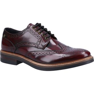 Base London Woburn Excel Leren Herenschoenen Bordo Brogues