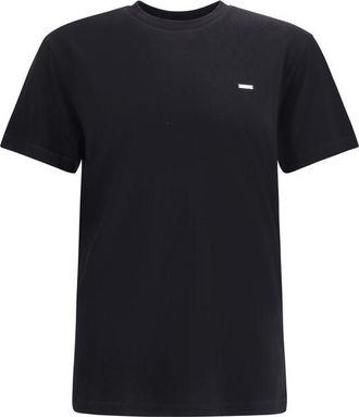 Dsquared2 Mens Crew Neck Short Sleeve Tee - Black Cotton - Size X-Large
