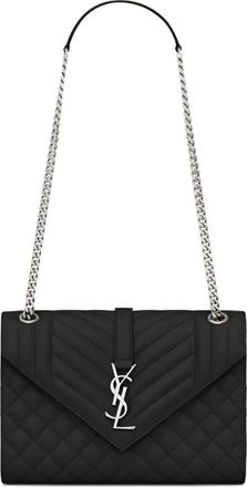 Saint Laurent Envelop schoudertas - Zwart