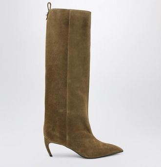 The Attico Lea Military Green high boot