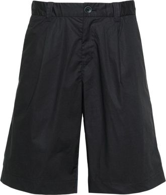 Herno poplin chino shorts - men - Cotton/Elastane/Polyamide/Cotton/Polyester - S - Blue