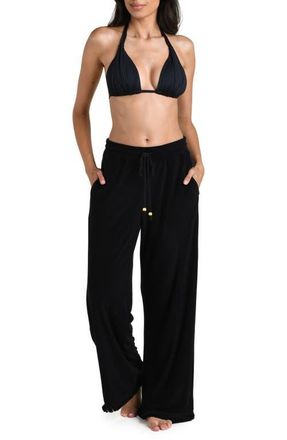 La Blanca Wild Nomad Cover-Up Pants in Black at Nordstrom, Size X-Small