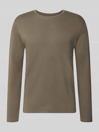 Christian Berg Longsleeve mit Rundhalsausschnitt in Metallic Gruen, Gr&ouml;&szlig;e 3XL