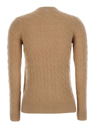 Polo Ralph Lauren Womens V-Neck Sweater Kimberly Beige Wool Cashmere Tops Top