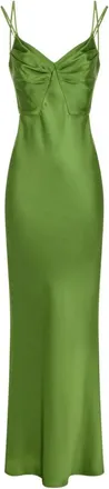 Elisabetta Franchi Vestido Red Carpet - Dames - Avondkleed - Groen - M - Polyester - Kleedjes